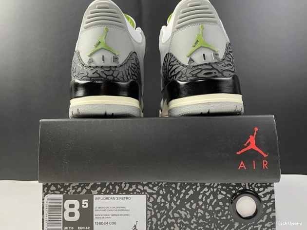 Kicktheory 136064- Chlorophyll Breathable Jordan3 3850 1013